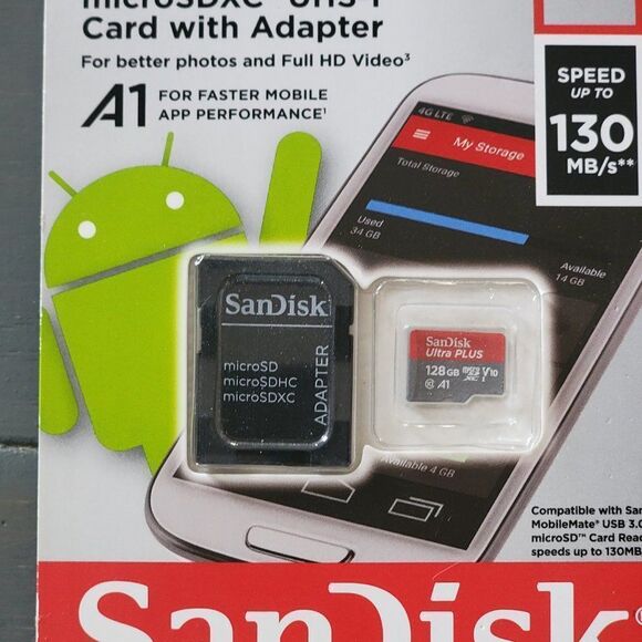 SanDisk Ultra Micro SD Memory Card with Adapter 128 GB - 1.0 Ea - Picture 7 of 11